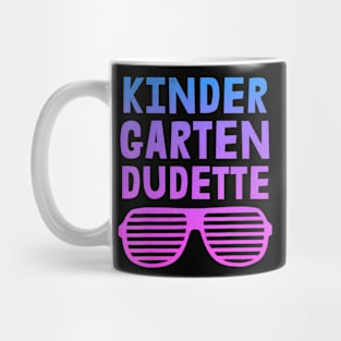 Kids Kindergarten Dudette Back To School 80S Mug